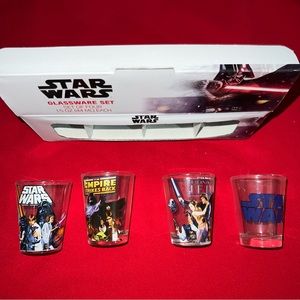 Star Wars 4 Shot Glasses NIB